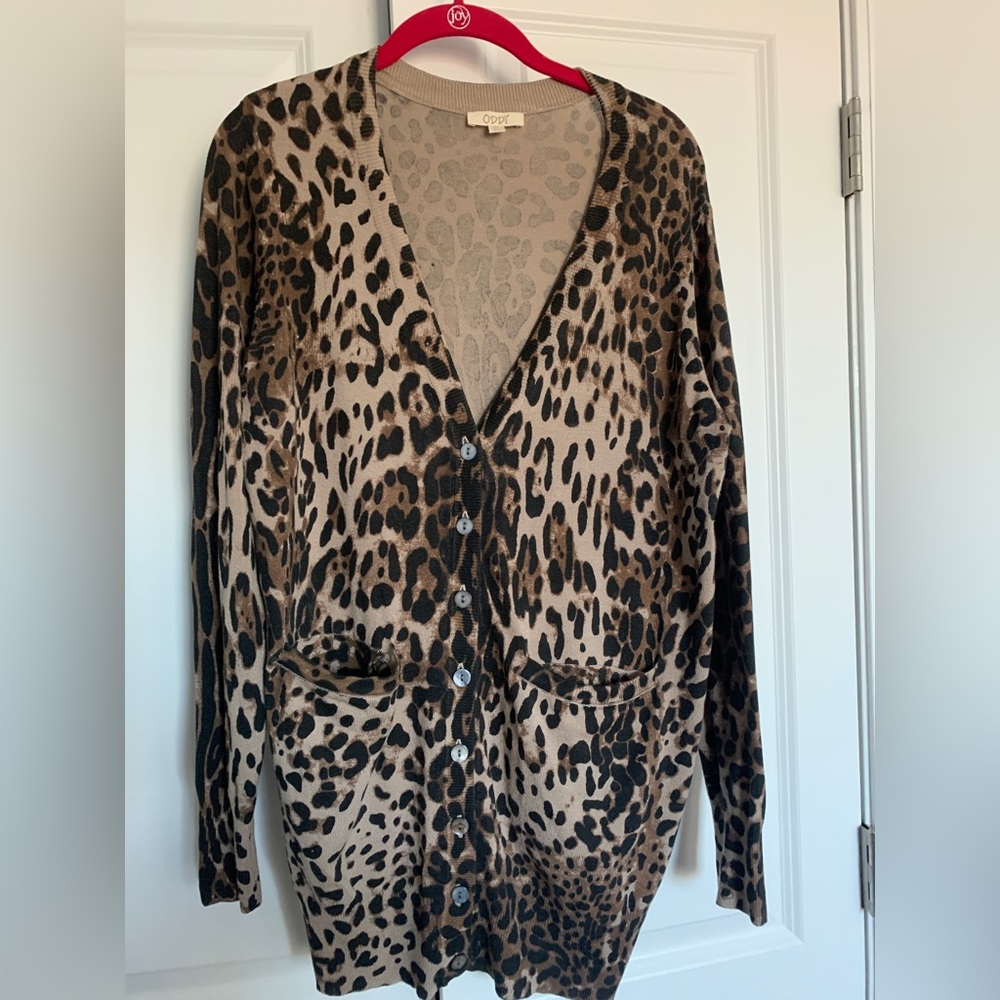 EUC Cheetah print cardigan